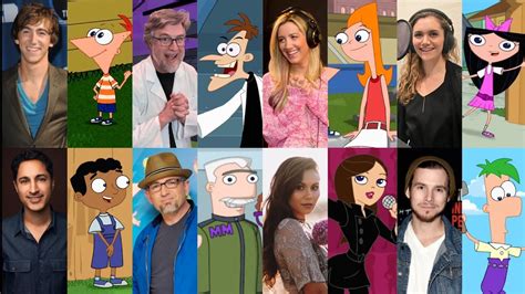 Phineas And Ferb Voice Actors And Songs Behind The Scenes Side By