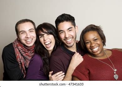 In other words, this is not the reunion people have. Similar Images, Stock Photos & Vectors of Cheerful multiracial millennial happy best friends ...