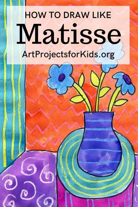 300+ different posters to color. Draw like Matisse · Art Projects for Kids