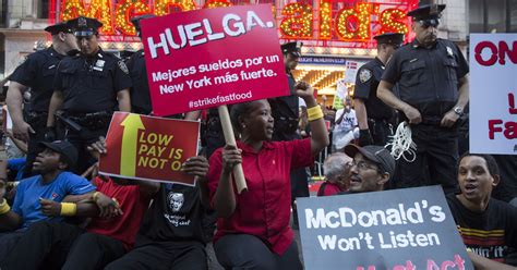 Thousands Of Fast Food Workers Strike Arrests Made