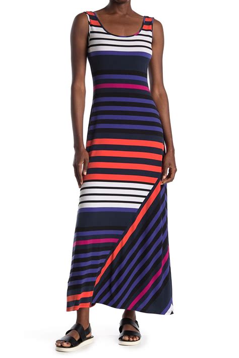 Calvin Klein Mixed Stripe Knit Maxi Dress Nordstrom Rack