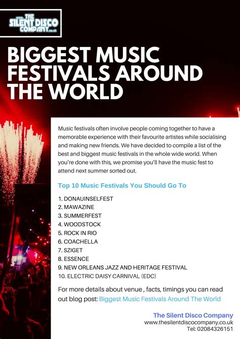 ppt 10 biggest music festivals around the world powerpoint presentation id 8420490