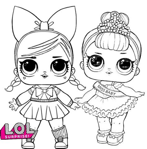 Fancy LOL Surprise Coloring Page for Girls | Unicorn coloring pages