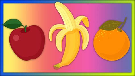 Fruits Song Learn Fruit For Kids Apples Bananas And Oranges Youtube
