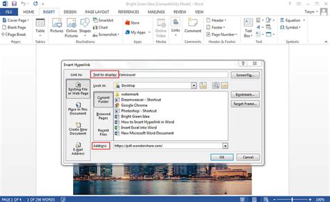 How To Create A Hyperlink In Word Within A Document Lasopazero