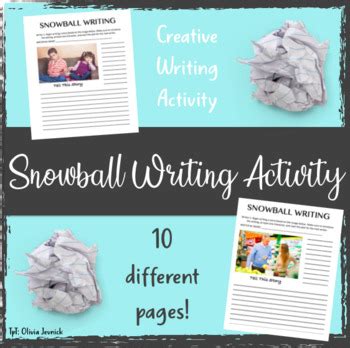 Snowball Writing Activity By Livmjev Teachers Pay Teachers