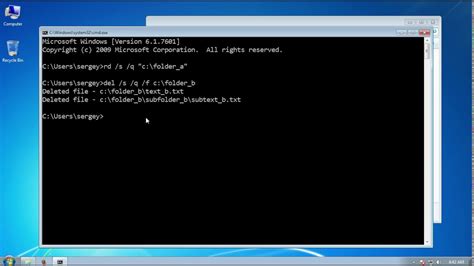 How To Delete A Folder With Files In Command Prompt Printable Templates