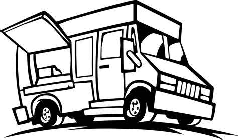 Editable labels (color + b/w). Cartoon Truck Drawing at GetDrawings | Free download