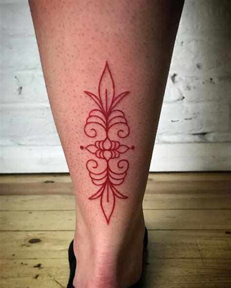 21 Unique Red Ink Tattoos That Are Sure To Stand Out Page 2 Of 2