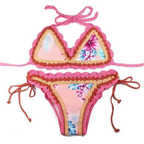 flower crochet mini bikini in bikinis brazilian beachwear my xxx hot girl