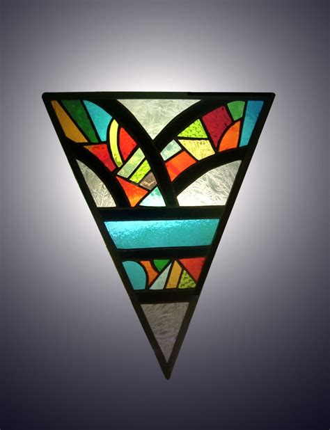 Kaleidoscope Stained Glass Panel Etsy Stained Glass Art Stained