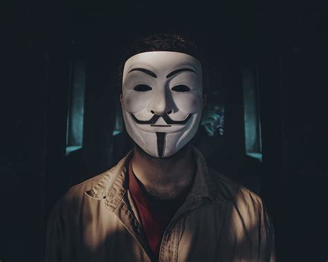 1920x1080px 1080p Free Download Man Mask Anonymous Shadow Dark