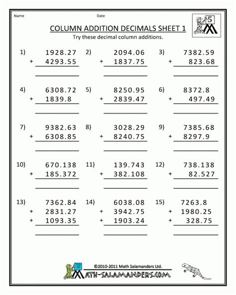 Multiplication Worksheets For Grade 5 605155 Free Worksheets Samples