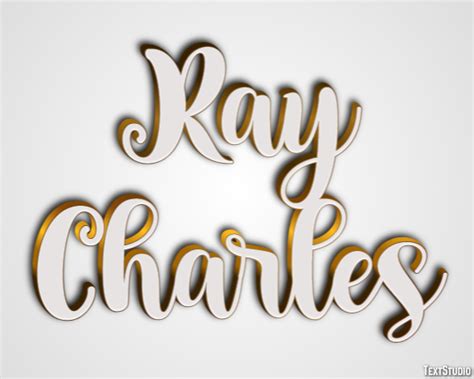 Ray Charles Text Effect And Logo Design Celebrity Textstudio