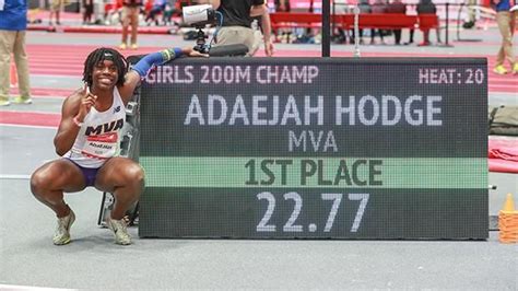 Adaejah Hodge Crushes 200m Us Record With 2277 At Nbni