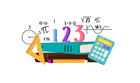 Fondo De Elementos De Matemáticas De Dibujos Animados Logotipo De