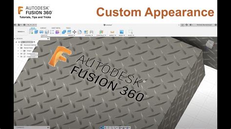 Fusion 360 Materials And Appearance Tutorial Youtube
