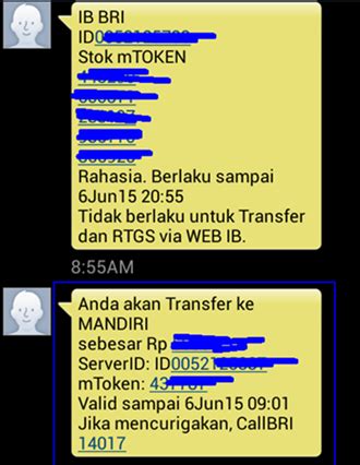 Search only for cara tranfer via sms bangking bri Contoh Cara Menggunakan SMS Banking BRI Panduan Pemula - SMSBANGKING 2021