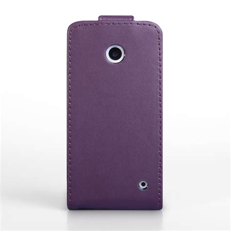 Yousave Nokia Lumia 630 Leather Effect Flip Case Purp