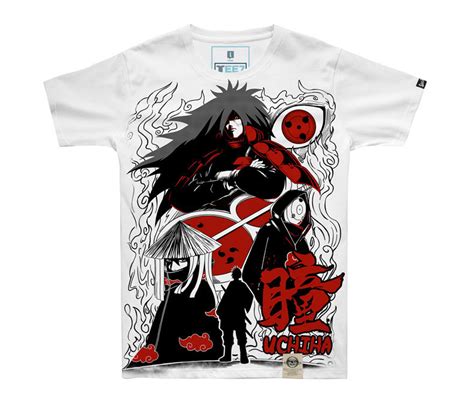 Naruto Uchiha Madara T Shirts Black 3xl Black Tees For Young Man