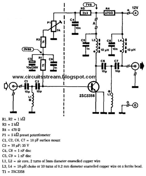 By erno borbely (audio amateur 4/93) 1.65m. Simple Uhf Tv-Line Amplifier Circuit Diagram | Electronic Circuit Diagrams & Schematics
