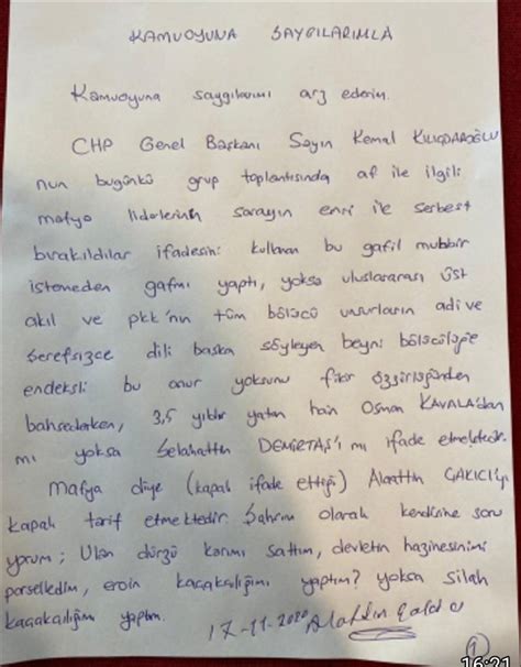 1980'li yılların sonunda yeraltı dünyasında ismi sıkça duyulmaya başlanan alaattin çakıcı 'ülkücü baba' lakabıyla da tanınmaktadır. Alaattin Çakıcı'dan Kılıçdaroğlu'na tehdit ve hakaret!
