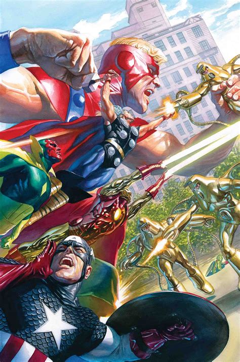Avengers 18 Alex Ross Marvels 25th Tribute Cover Fresh Comics