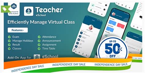Teacher Flutter App Eschool Virtual School Management System Buy