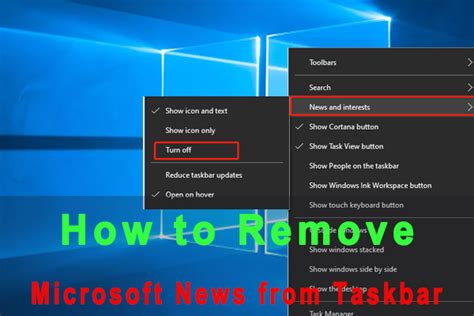 How To Remove Microsoft News From Taskbar Windows 10 3 Ways