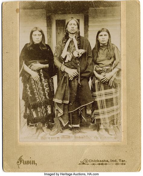 Quanah Parker And Wives Boudoir Card Ca 1890 Comanche Chief Lot 72131 Heritage Auctions