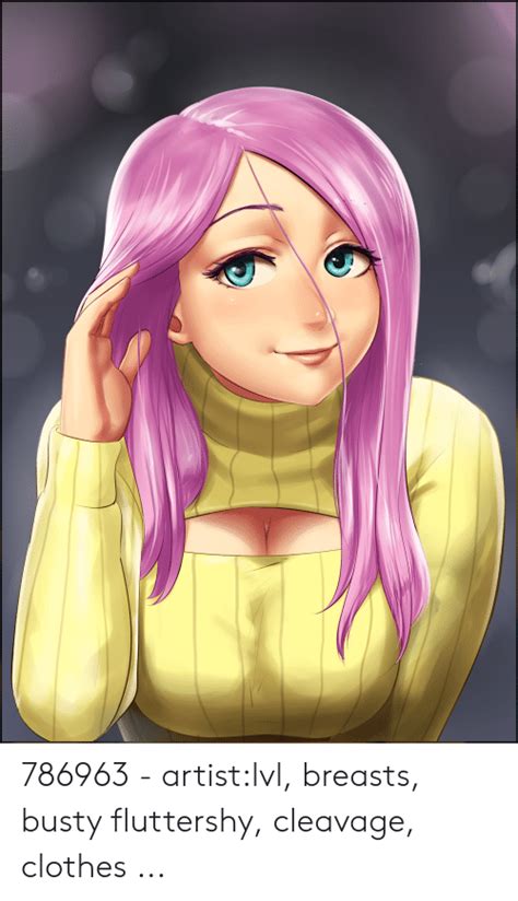 786963 Artistlvl Breasts Busty Fluttershy Cleavage Clothes Clothes Meme On Meme