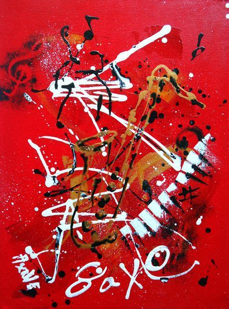 Tableau Modern Jazz Saxo Peintures Axelle Bosler Danse Moderne Jazz