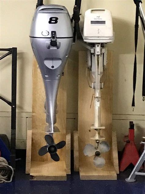 Made A Simple Outboard Motor Stand Sailboat Owners Forums Outboard