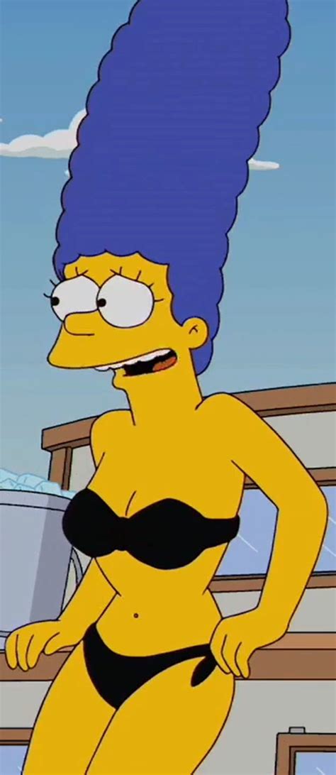 Marge Simpson Black Bikini R Cartoonbelly