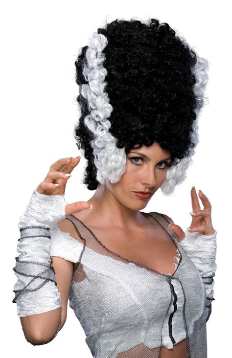 Adult Monster Bride Of Frankenstein Wig Tall Hair Costume Halloween
