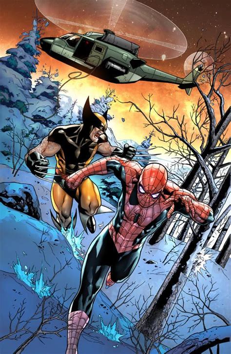 Spiderman And Wolverine By Teogonzalezcolors Marvel Art Marvel