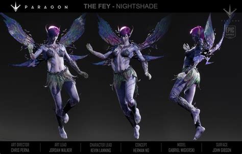 Paragon The Fey Opaline And Nightshade John A Gibson Character