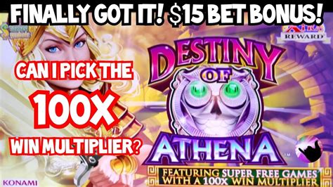 Bonus On High Limit Destiny Of Athena Gimme The 100x Please Youtube