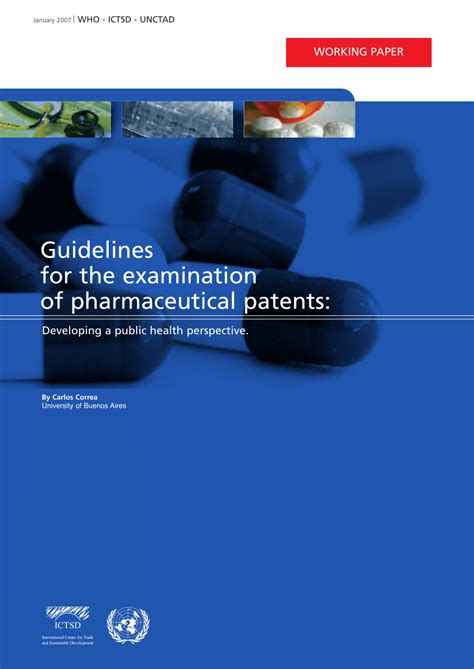 Pdf Guidelines For The Examination Of Pharmaceutical Patents