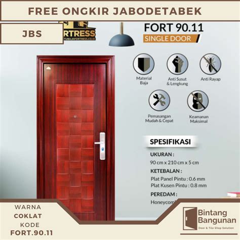 Jual Pintu Kamar Pintu Rumah Baja Jbs Fortress X