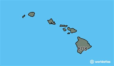 Hawaii Area Code Map