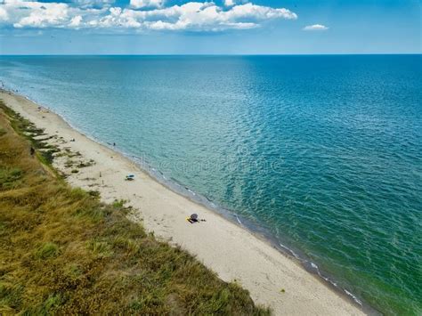Aerial View Of Sandy Beach Stock Photo Image Of Black
