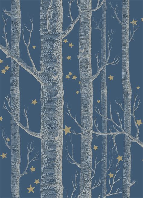 Woods And Stars By Cole And Son Midnight Blue Wallpaper Wallpaper