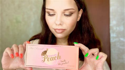 Собирайся вместе со мной макияж с тенями от Too Faced Sweet Peach Youtube