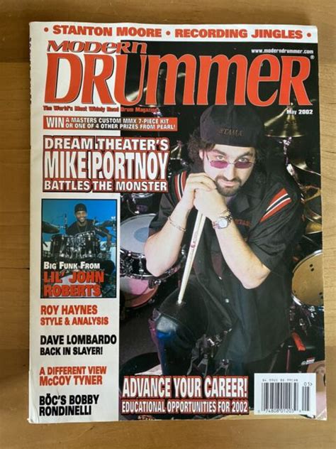 Vintage Modern Drummer Magazine May 2002 Mike Portnoy Ebay