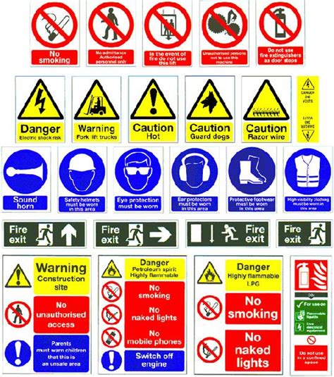 Construction Safety Signs Safety Signs And Symbols Hazard Sign