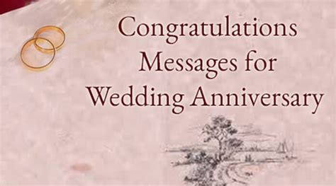 Congratulations Messages For Wedding Anniversary