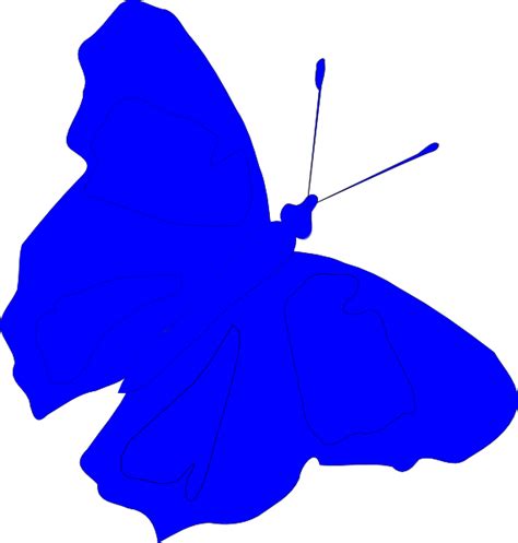 Bluebutterfly Clip Art At Vector Clip Art