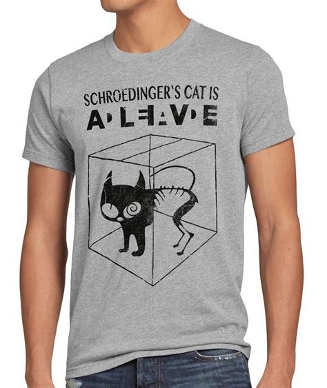 Style3 Print Shirt Herren T Shirt Schroedingers Katze Big Bang Sheldon