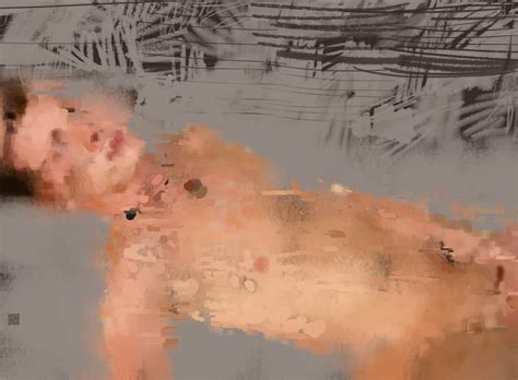 Gary Kaleda Private Life Digital Painting Of Nude Male Figure